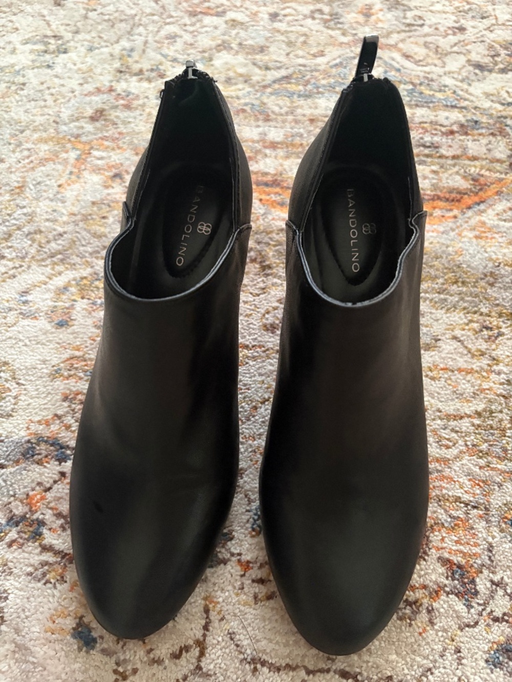 Bandolino Women's Black Pointed Toe Stiletto Heel Ankle Booties